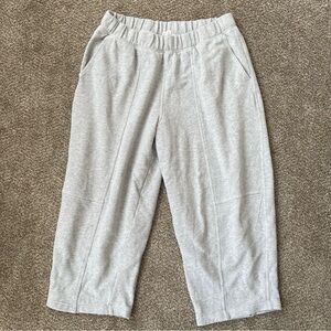 Aerie Seams Right Gray Barrel Leg Sweatpants
